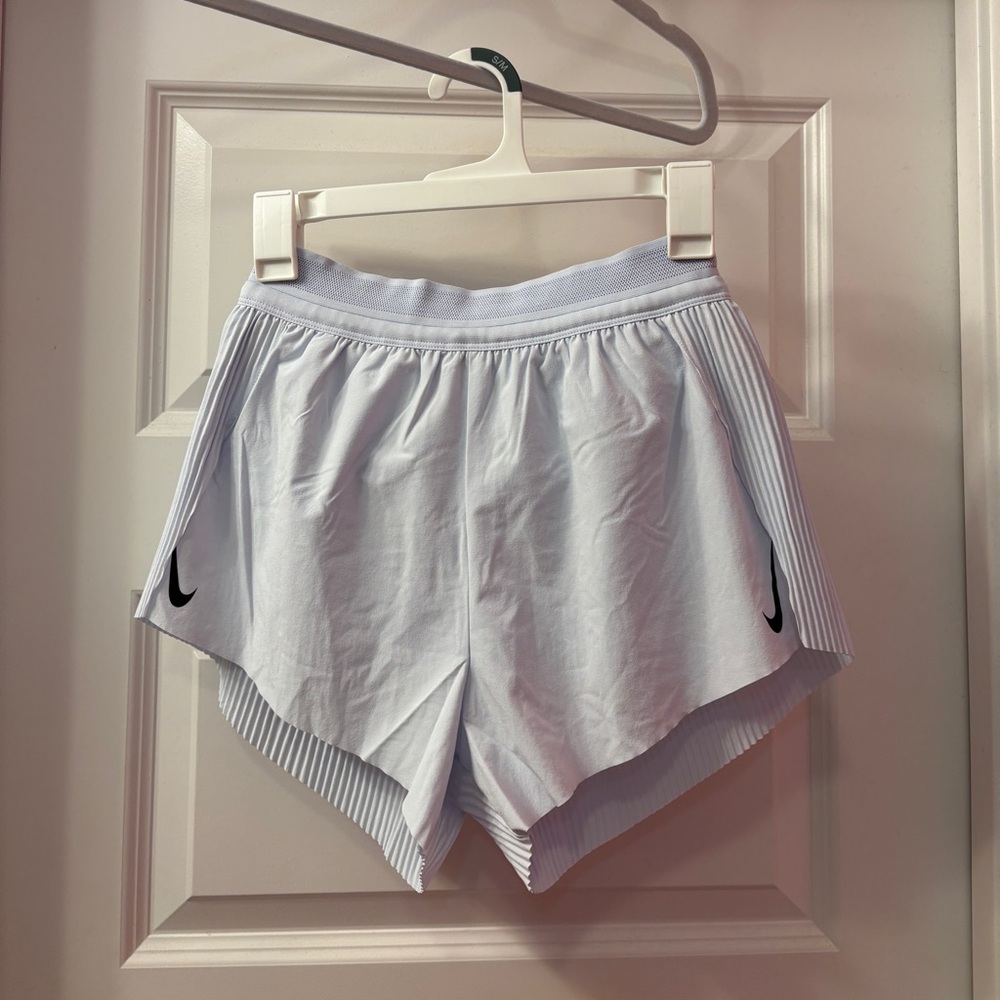 NIKE white aeroswift women’s shorts